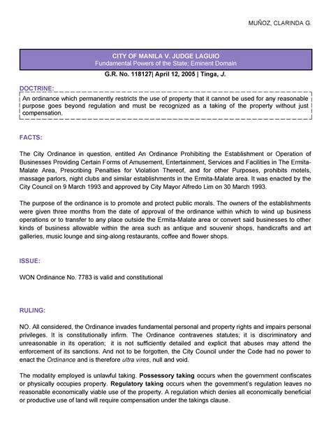 city of manila v laguio|Case Digest: CITY OF MANILA v. PERFECTO A.S. LAGUIO.